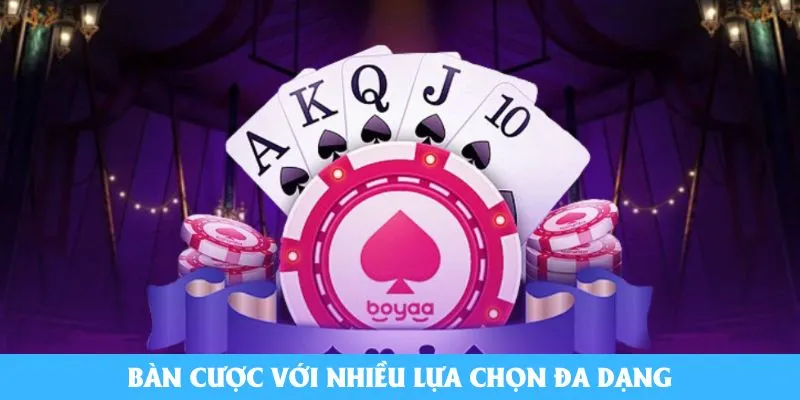 Bàn cược với nhiều lựa chọn đa dạng